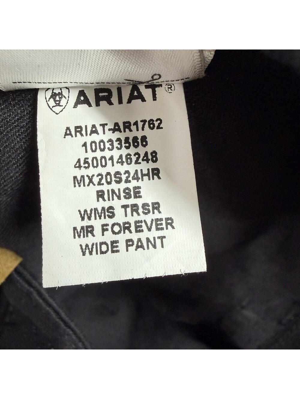 Ariat Trouser Pant Mid Rise Forever Wide Leg Women 29x32 Black Stretch NWT - Picture 9 of 15
